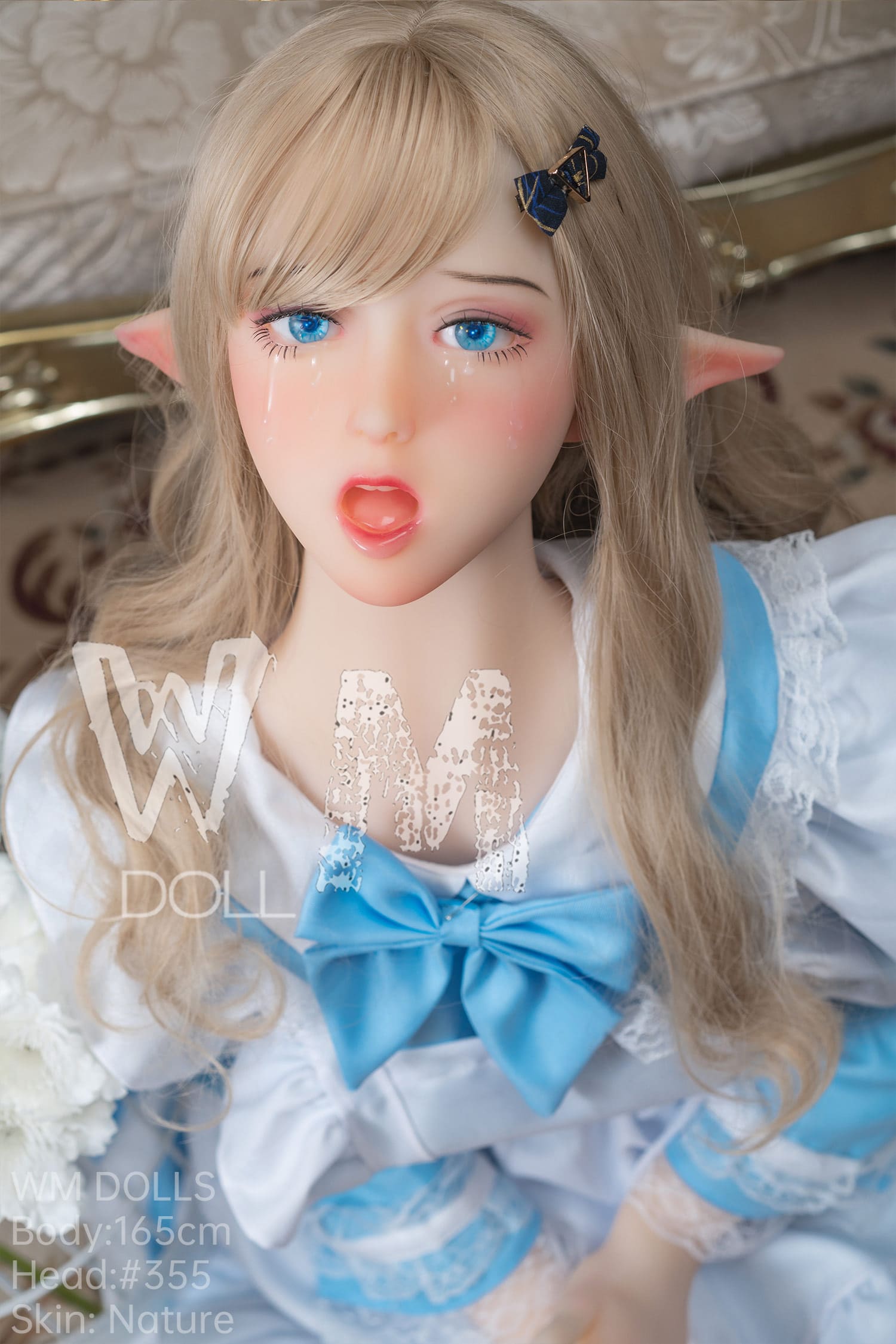 Секс-лялька Anorsel фото 6 - SexDolls.com.ua Секс лялька ельф Anorsel в синій сукні фото обличчя