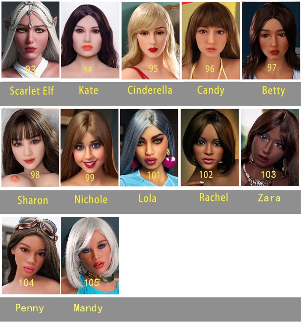 Голова секс-ляльки Irontechdoll - фото 4 - SexDolls.com.ua Голова секс ляльки Irontechdoll варіанти облич