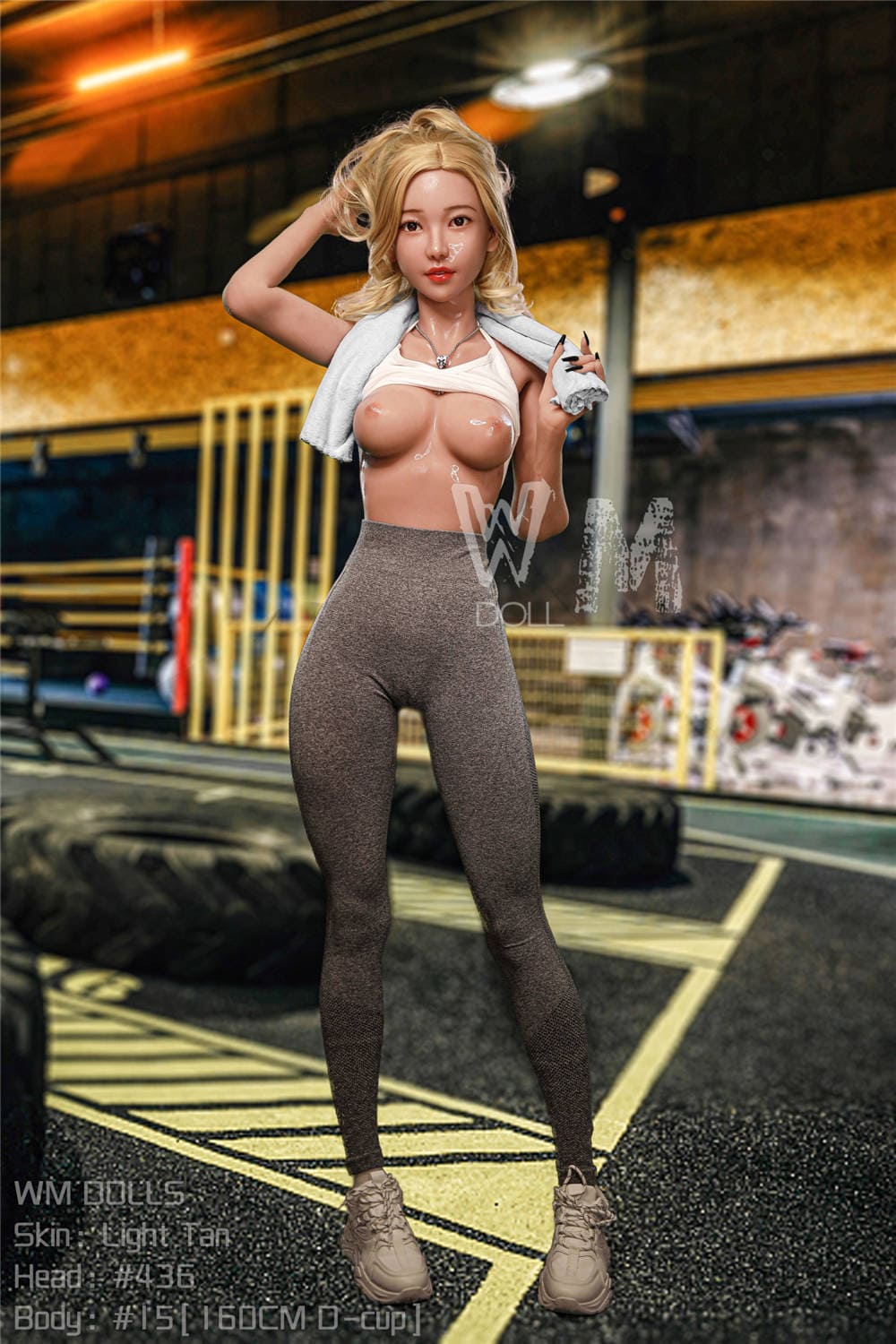 Секс-лялька Ibbi фото 20 - SexDolls.com.ua Секс лялька Ibbi з оголеними грудьми в тренажерному залі