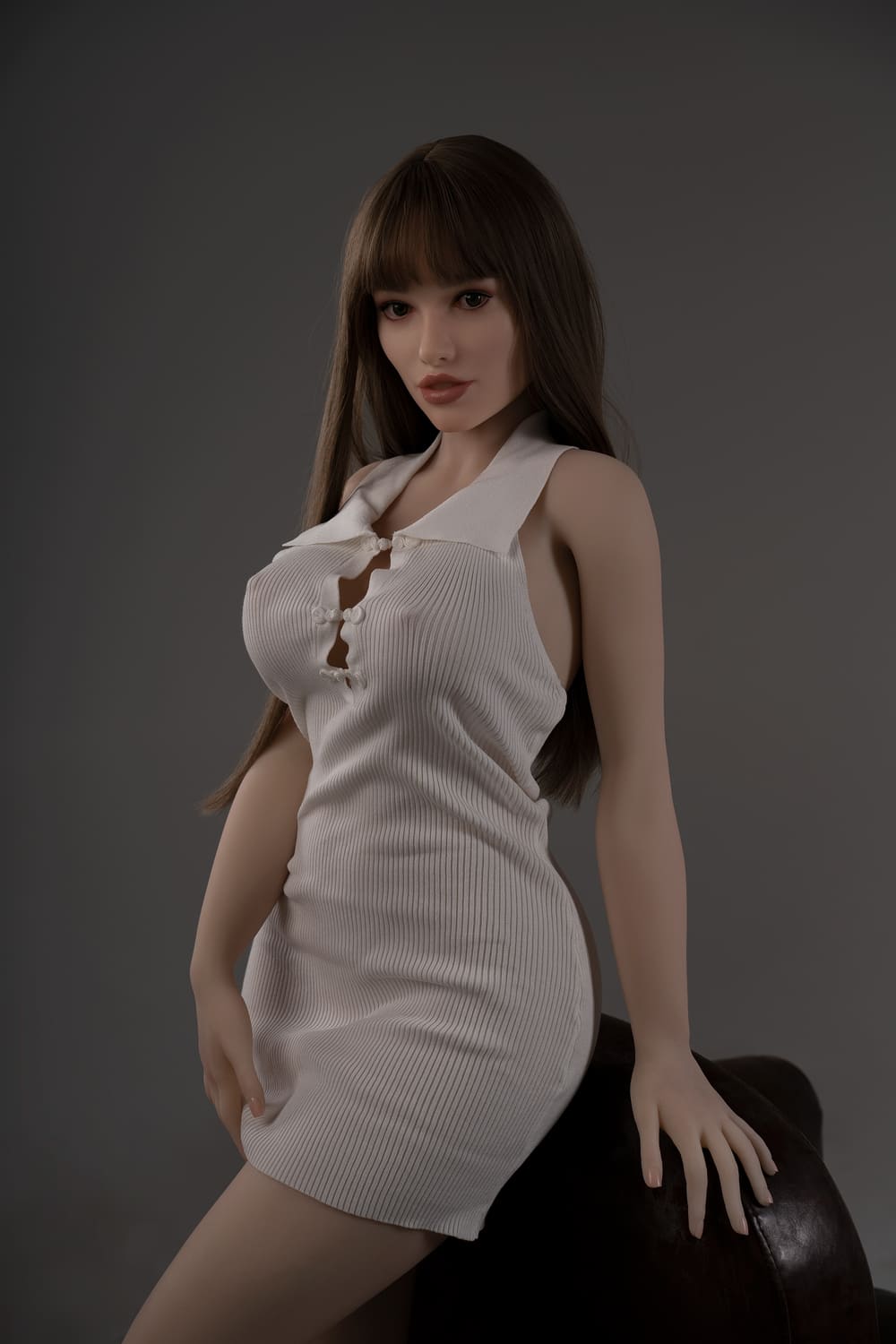 Секс-лялька Selma - фото 2 - SexDolls.com.ua Секс лялька Selma в білій короткій сукні