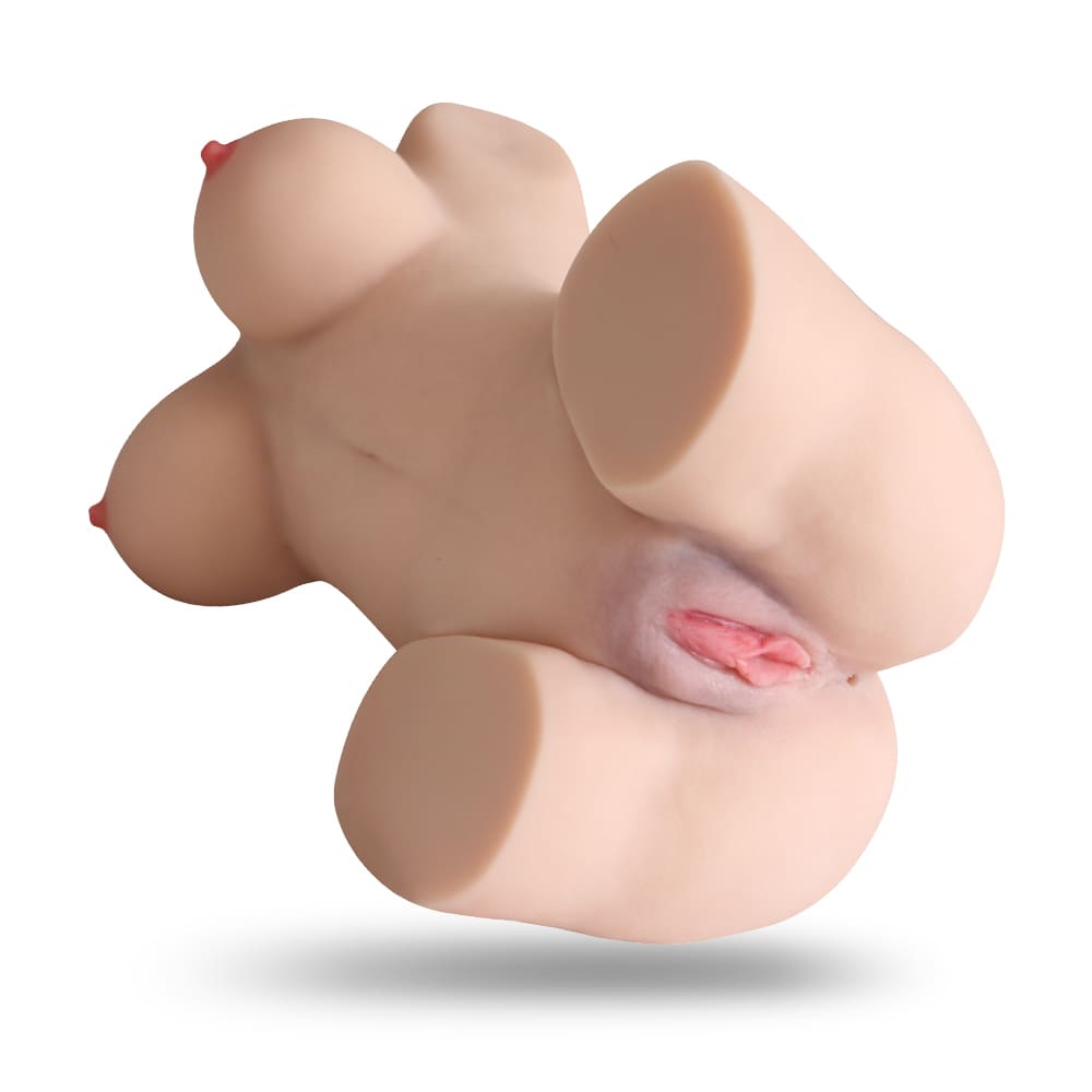 Мастурбатор жіночий торс 4,5 кг - фото 9 - SexDolls.com.ua Мастурбатор жіночий торс 45 кг без одягу на білому тлі