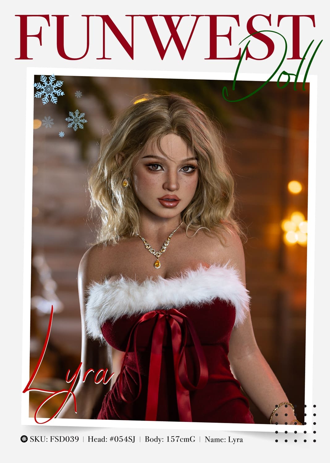 Секс-лялька Angelika - фото 1 - SexDolls.com.ua Секс лялька Angelika у новорічному образі