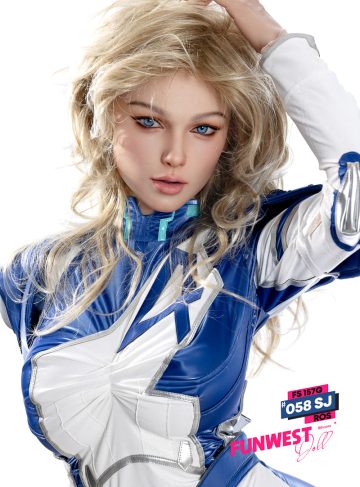 Секс-лялька Sue Storm підняла руку до голови