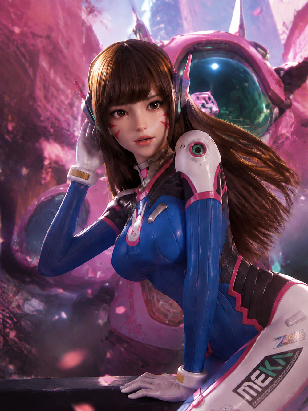 Секс-лялька D.VA — фото 16 - SexDolls.com.ua Секс лялька DVA у синьому облягаючому костюмі