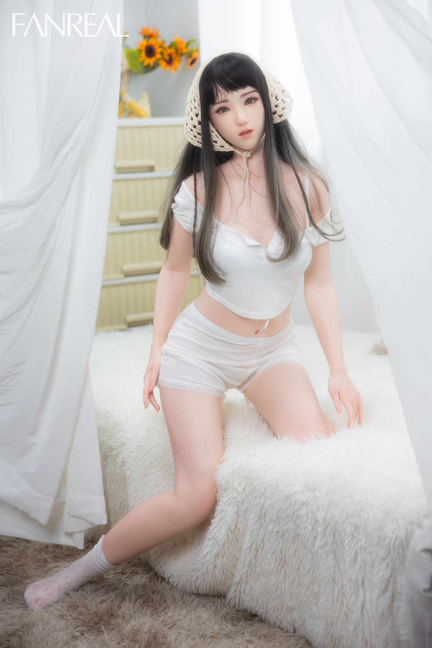 Секс-лялька Jiya фото 11 - SexDolls.com.ua Секс лялька Jiya в білому одязі