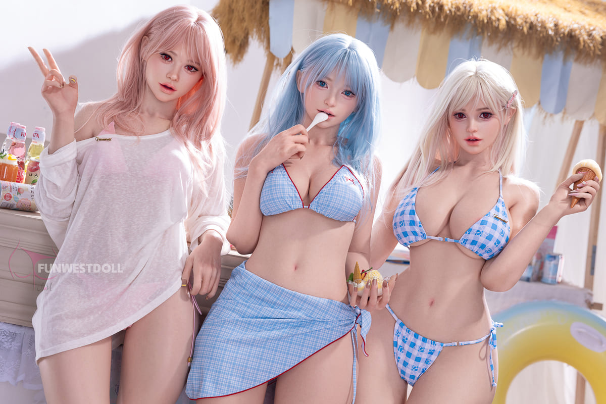 Секс-лялька Kamalia - фото 5 - SexDolls.com.ua Секс лялька Kamalia з двома дівчатами