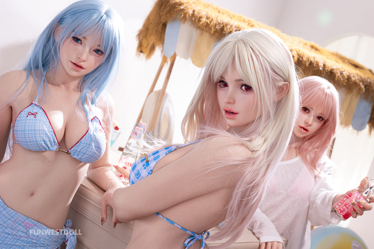 Секс-лялька Kamalia - фото 7 - SexDolls.com.ua Секс лялька Kamalia з блакитним волоссям